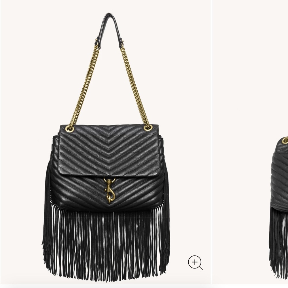 Rebecca Minkoff Edie Flap Shoulder Bag With Fringe